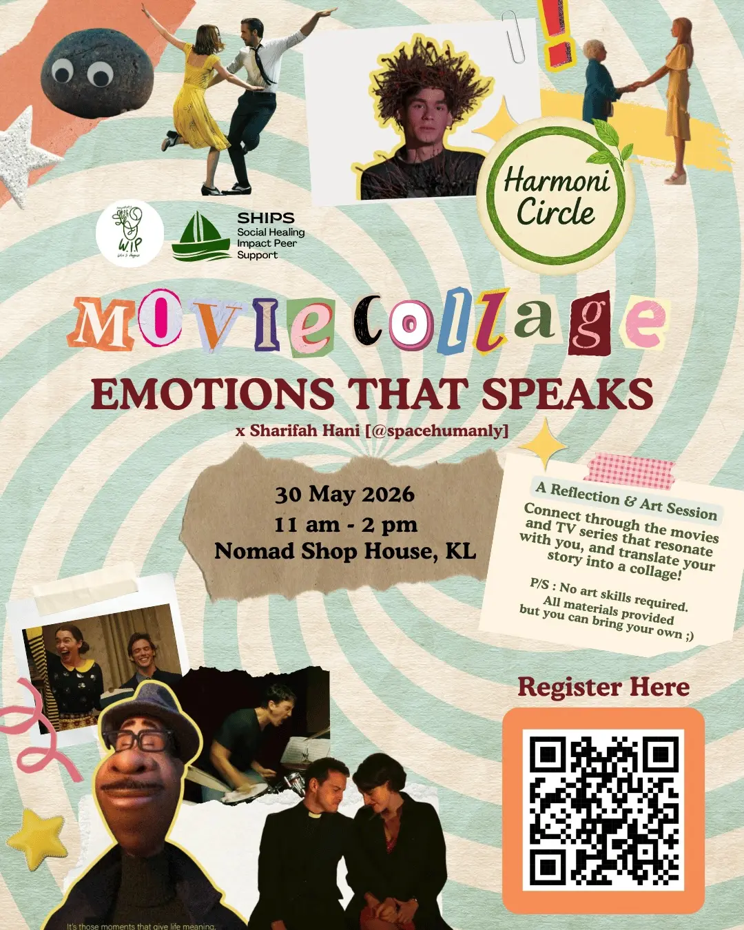 Movie Collage: Emotions that Speak